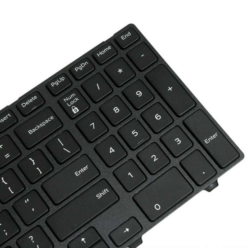 Backlight Laptop Keyboard For Dell 15-9550 / 15-3000 / 15-5542(White Word)