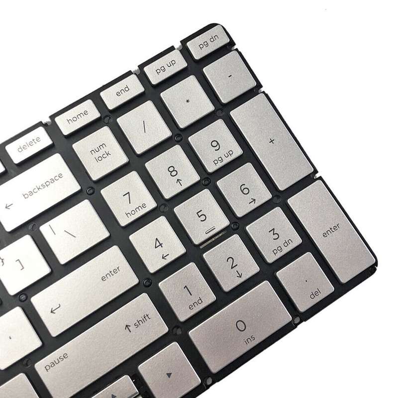 For HP 15m-DR / 15m-DS US Version Laptop Backlight Keyboard(Silver)
