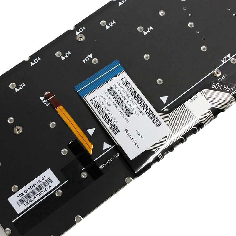 For HP Spectre 15-AP US Version Laptop Backlight Keyboard(Silver)