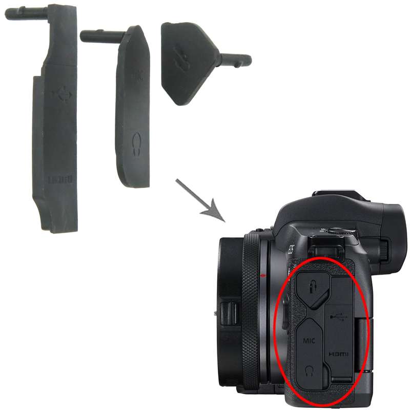 For Canon EOS R OEM USB Cover Cap