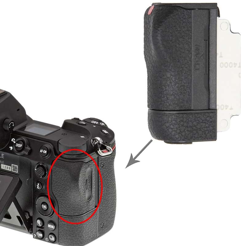 For Nikon Z6 II SD Card Slot Compartment Cover