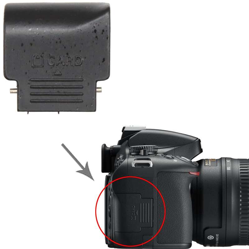 For Nikon D5100 SD Card Slot Compartment Cover