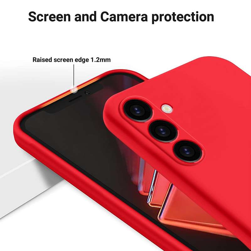 For Samsung Galaxy A05s Pure Color Liquid Silicone Shockproof Phone Case(Yellow)