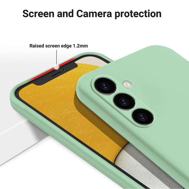 For Samsung Galaxy A05s Pure Color Liquid Silicone Shockproof Phone Case(Yellow)