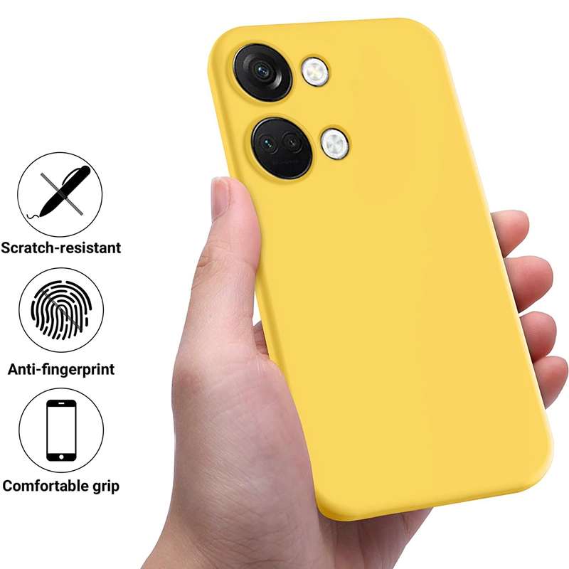 For OnePlus Nord 3 / Ace 2V Pure Color Liquid Silicone Shockproof Phone Case(Black)