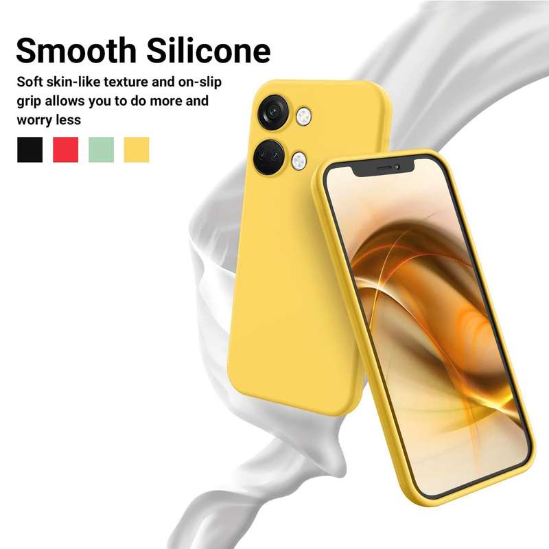 For OnePlus Nord 3 / Ace 2V Pure Color Liquid Silicone Shockproof Phone Case(Black)