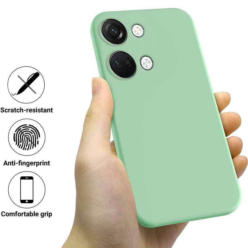 For OnePlus Nord 3 / Ace 2V Pure Color Liquid Silicone Shockproof Phone Case(Black)