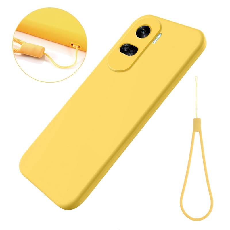 For Honor 90 Lite / X50i Pure Color Liquid Silicone Shockproof Phone Case(Black)