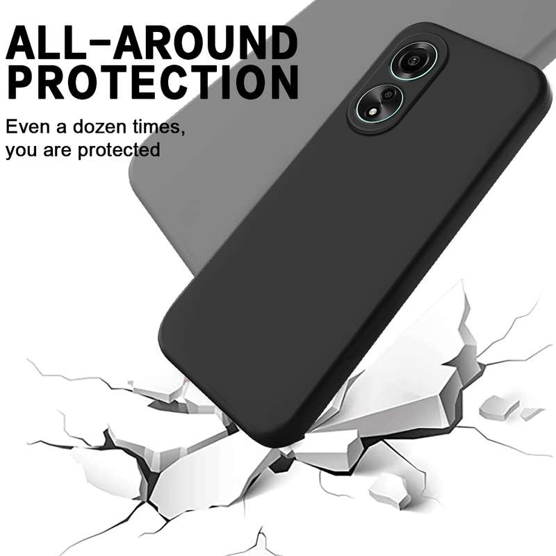For Honor X5 Plus Pure Color Liquid Silicone Shockproof Phone Case(Black)