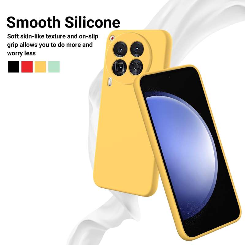 For Tecno Camon 30 Premier Pure Color Liquid Silicone Shockproof Phone Case(Black)