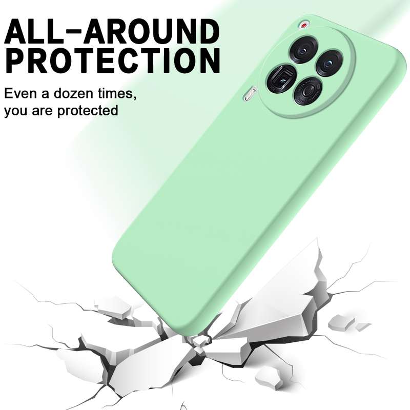 For Tecno Camon 30 Premier Pure Color Liquid Silicone Shockproof Phone Case(Black)