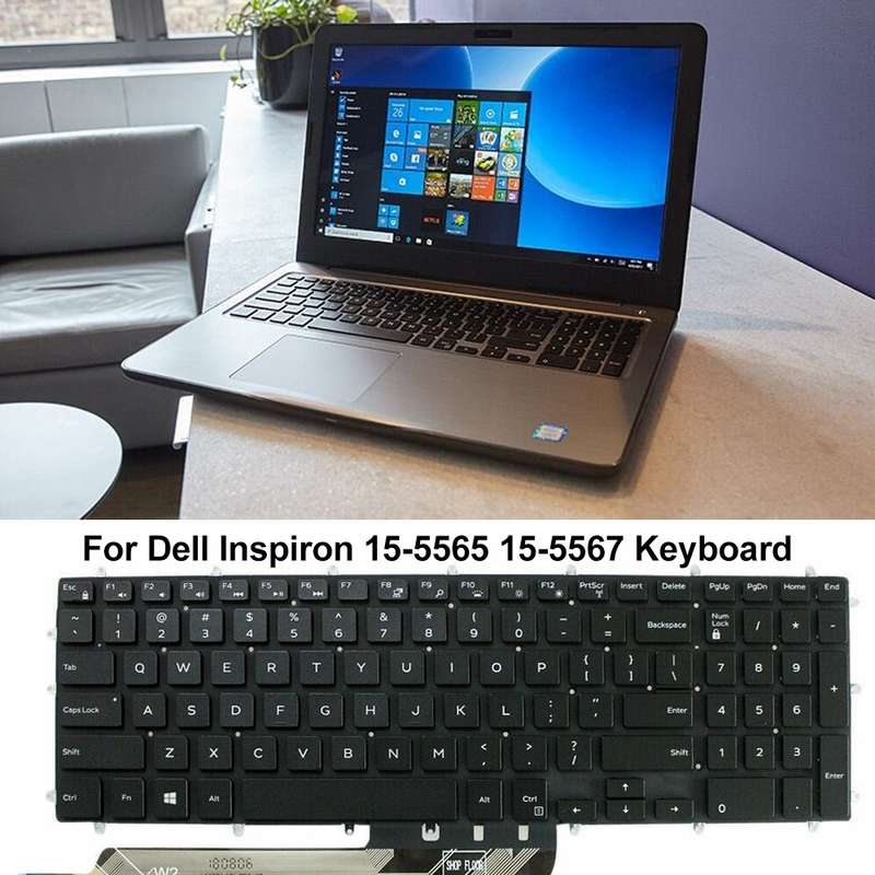 For Dell Inspiron 15-7566 / 17-7000 Series Laptop Keyboard(Black)