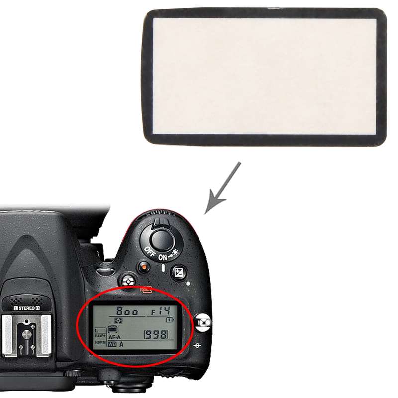 For Nikon D7100 Top Cover Shoulder LCD Outer Lens