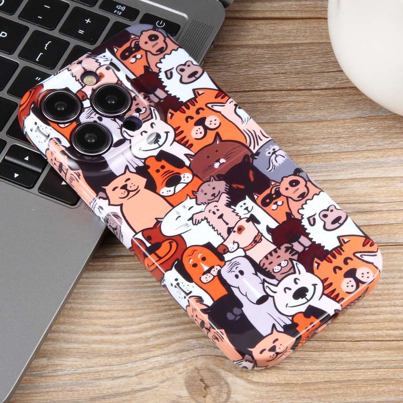 For iPhone 11 Dustproof Net Full Coverage PC Phone Case(Animal Party)
