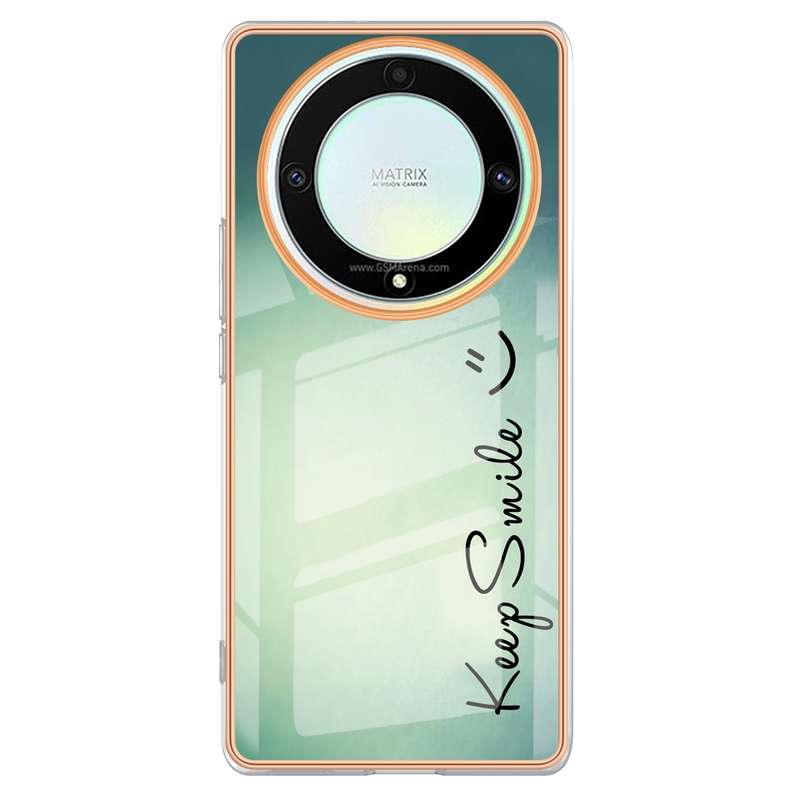 For Honor X9a / Magic5 Lite Electroplating Marble Dual-side IMD Phone Case(Retro Radio)