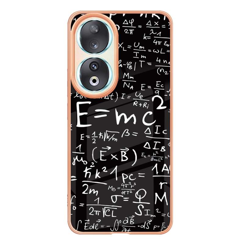 For Honor 90 5G Electroplating Marble Dual-side IMD Phone Case(Smile)