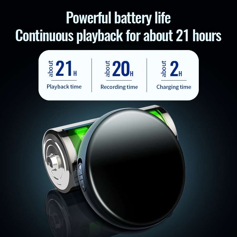 JNN M29 Portable Noise Reduction Smart Voice Control Magnetic Recorder, Memory:8GB