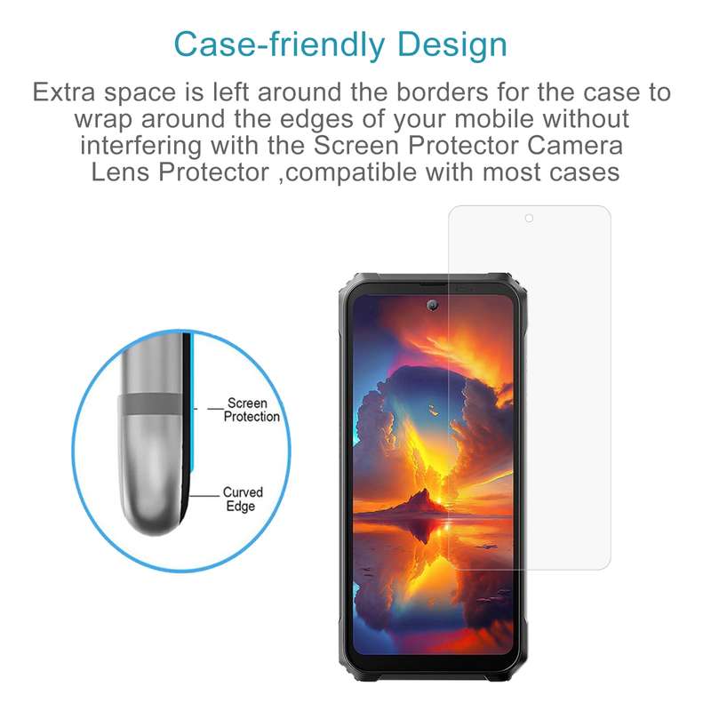 For Blackview BL8000 50pcs 0.26mm 9H 2.5D Tempered Glass Film