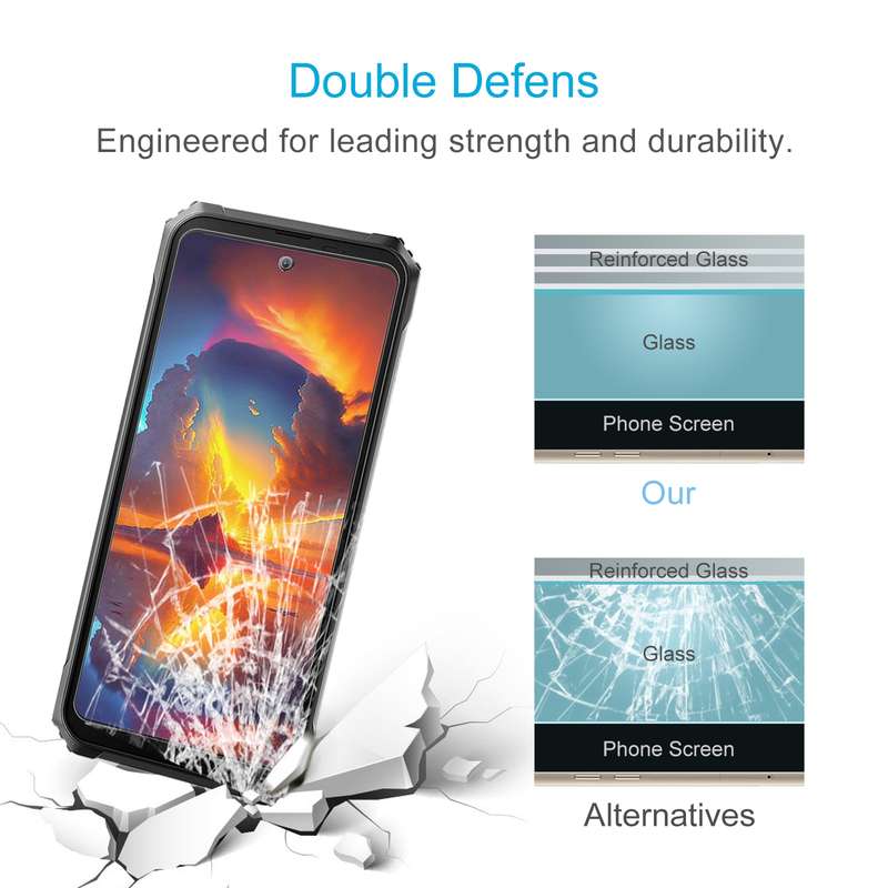 For Blackview BL8000 50pcs 0.26mm 9H 2.5D Tempered Glass Film