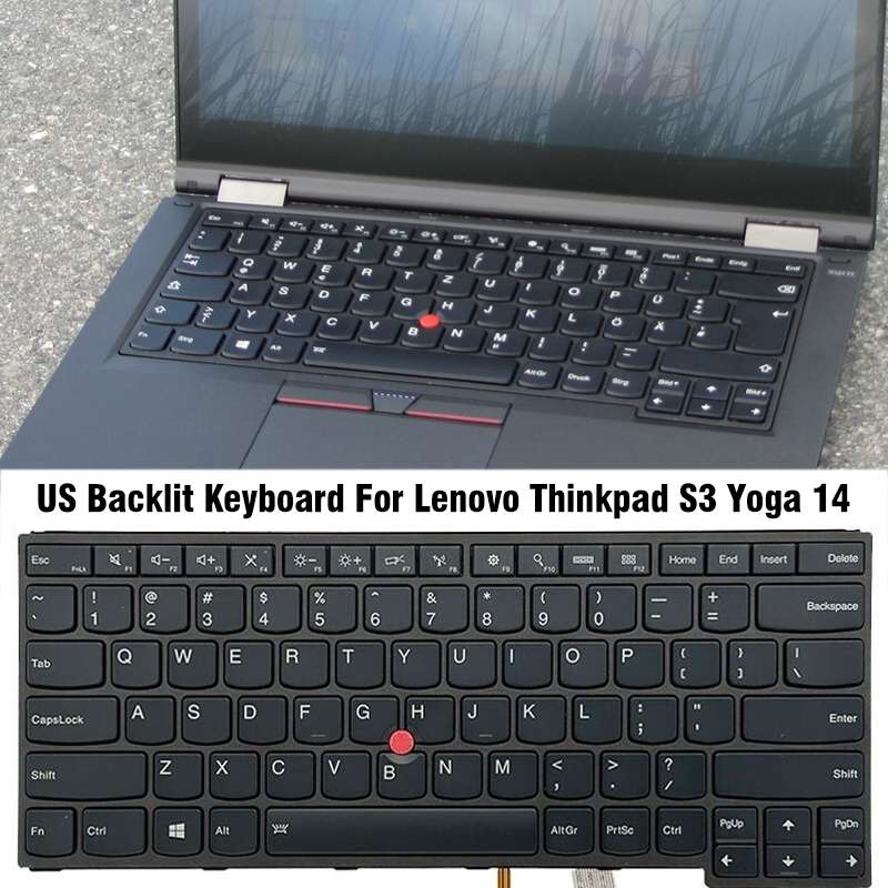 For Lenovo Thinkpad X280 20KF / Yoga 20R5 US Version Backlight Laptop Keyboard