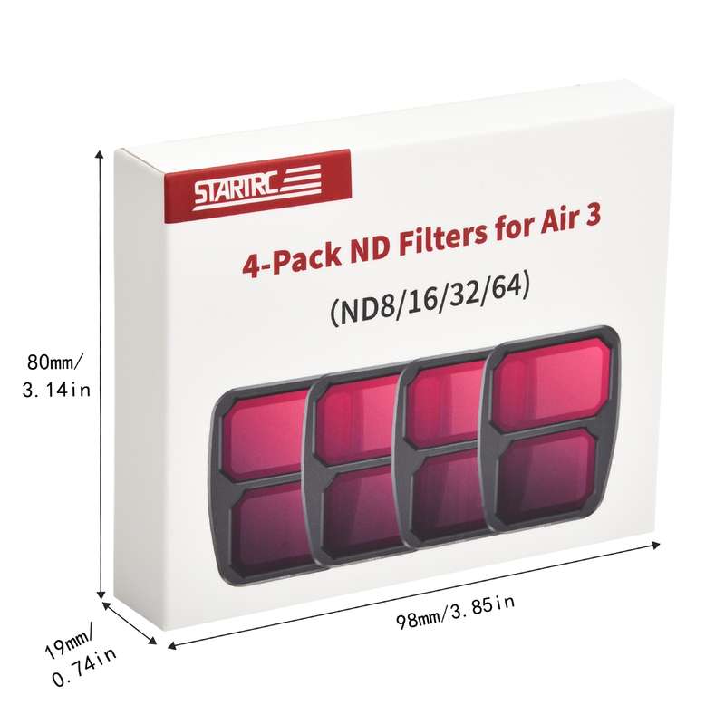 For DJI Air 3 STARTRC Drone Lens Filter, Lens:4 in 1 ND8/16/32/64