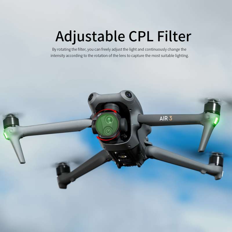 For DJI Air 3 STARTRC Drone Lens Filter, Lens:6 in 1 ND8/16/32/64 UV CPL