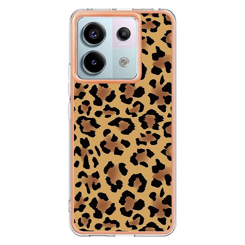 For Xiaomi Redmi Note 13 Pro 5G Global Electroplating Marble Dual-side IMD Phone Case(Leopard P