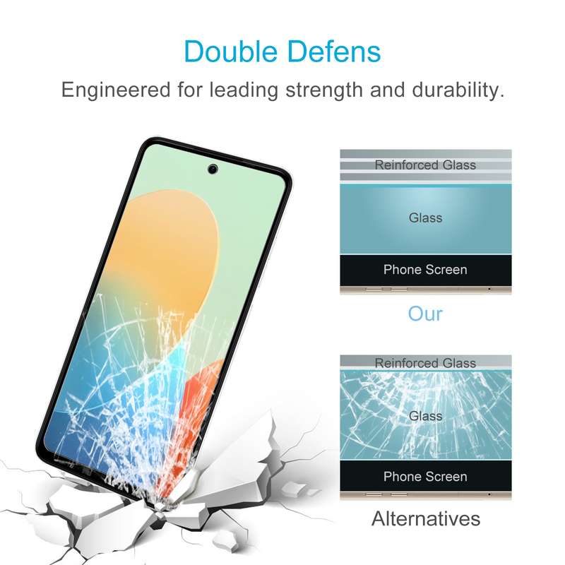 For Tecno Pop 8 50pcs 0.26mm 9H 2.5D Tempered Glass Film