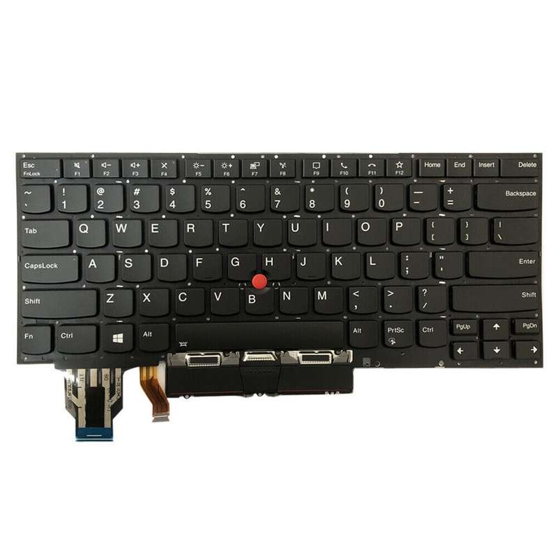 For Lenovo ThinkPad X1 Yoga 4th Gen 20QF US Version Backlight Laptop Keyboard with Touchpad Button(B