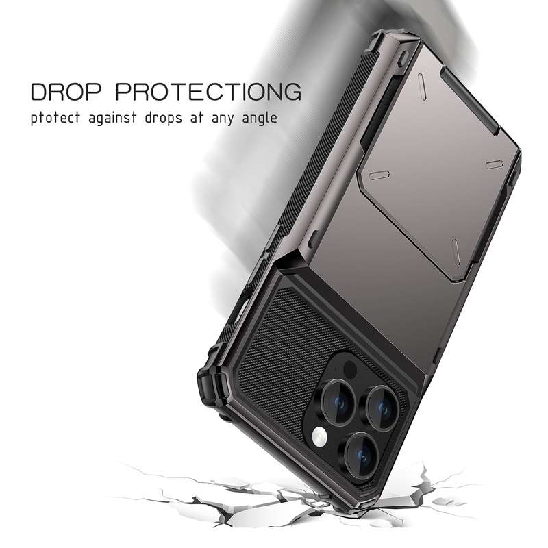 For iPhone 15 Pro Scratch-Resistant Shockproof Heavy Duty Rugged Armor Phone Case(White)