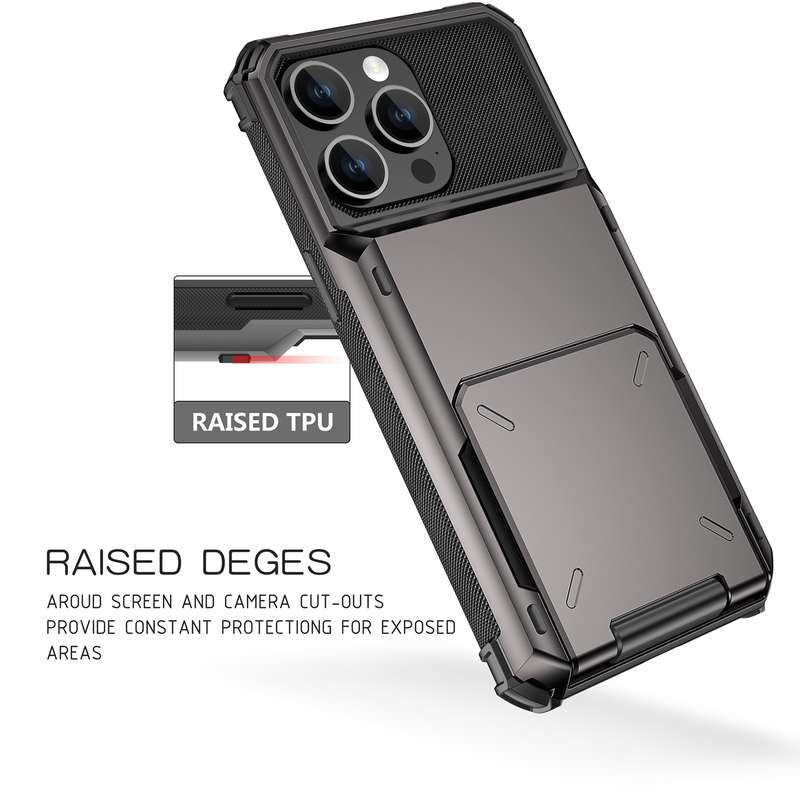 For iPhone 15 Pro Scratch-Resistant Shockproof Heavy Duty Rugged Armor Phone Case(White)