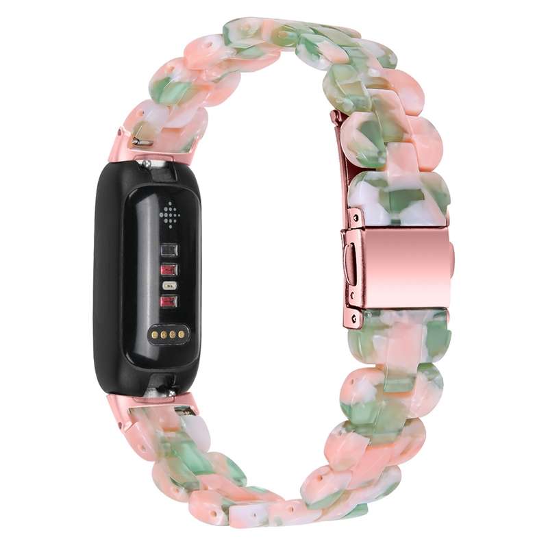 For Fitbit Inspire 3 Oval Resin Replacement Watch Band(Purple Light)