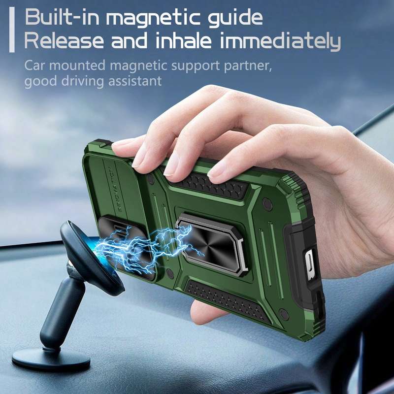 For Redmi Note 11 Pro 4G / 5G Global Camshield Robot TPU Hybrid PC Phone Case(Black)