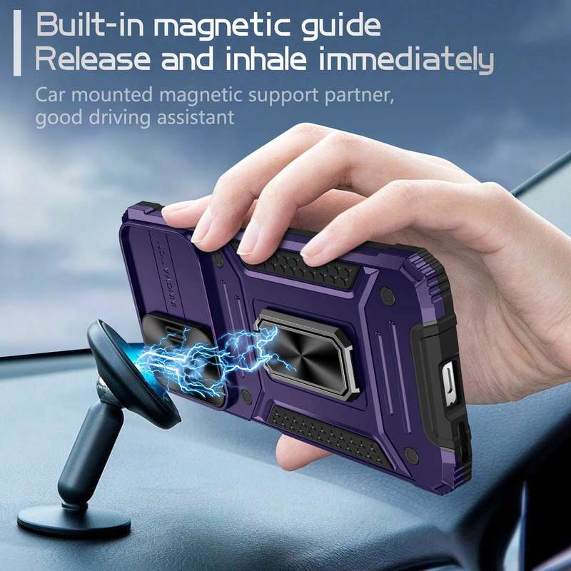 For Redmi Note 11 Pro 4G / 5G Global Camshield Robot TPU Hybrid PC Phone Case(Black)