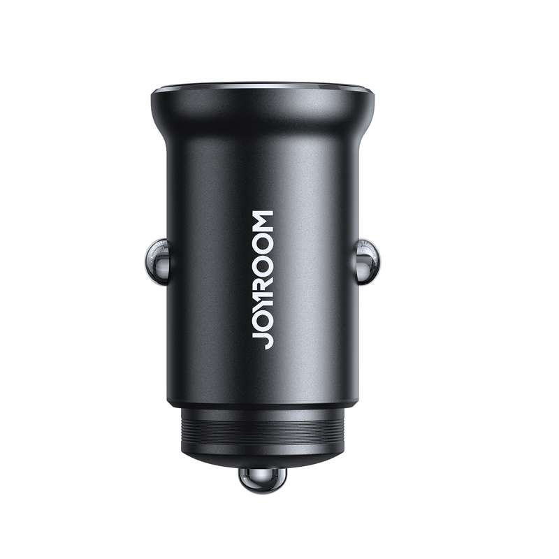 JOYROOM JR-CCN05 30W PD+QC3.0 Mini Metal Car Charger(Black)