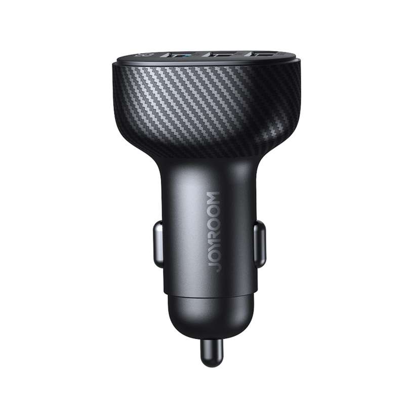 JOYROOM JR-CCD03 3.4A 3 x USB Ports Digital Display Car Charger(Black)