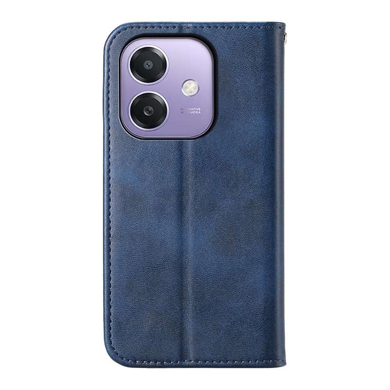 For OPPO A3 4G / 5G / A3X 4G / 5G India Cubic Grid Calf Texture Magnetic Leather Phone Case(Black)