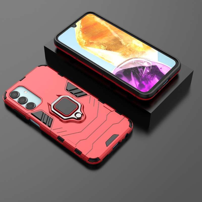 For Samsung Galaxy M15 5G PC + TPU Shockproof Protective Phone Case with Magnetic Ring Holder(R