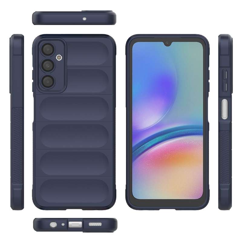 For Samsung Galaxy A05s 4G Magic Shield TPU + Flannel Phone Case(Black)