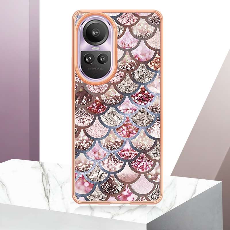 For OPPO Reno10 Pro 5G Global Electroplating IMD TPU Phone Case(Colorful Scales)