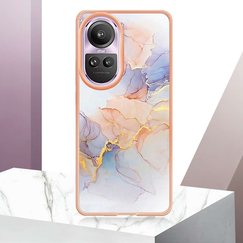 For OPPO Reno10 Pro 5G Global Electroplating IMD TPU Phone Case(Colorful Scales)