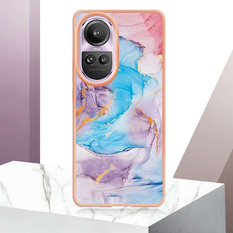 For OPPO Reno10 Pro 5G Global Electroplating IMD TPU Phone Case(Colorful Scales)