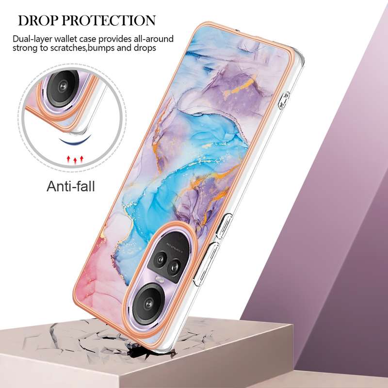 For OPPO Reno10 Pro 5G Global Electroplating IMD TPU Phone Case(Colorful Scales)