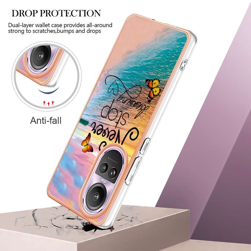 For OPPO Reno10 Pro 5G Global Electroplating IMD TPU Phone Case(Colorful Scales)