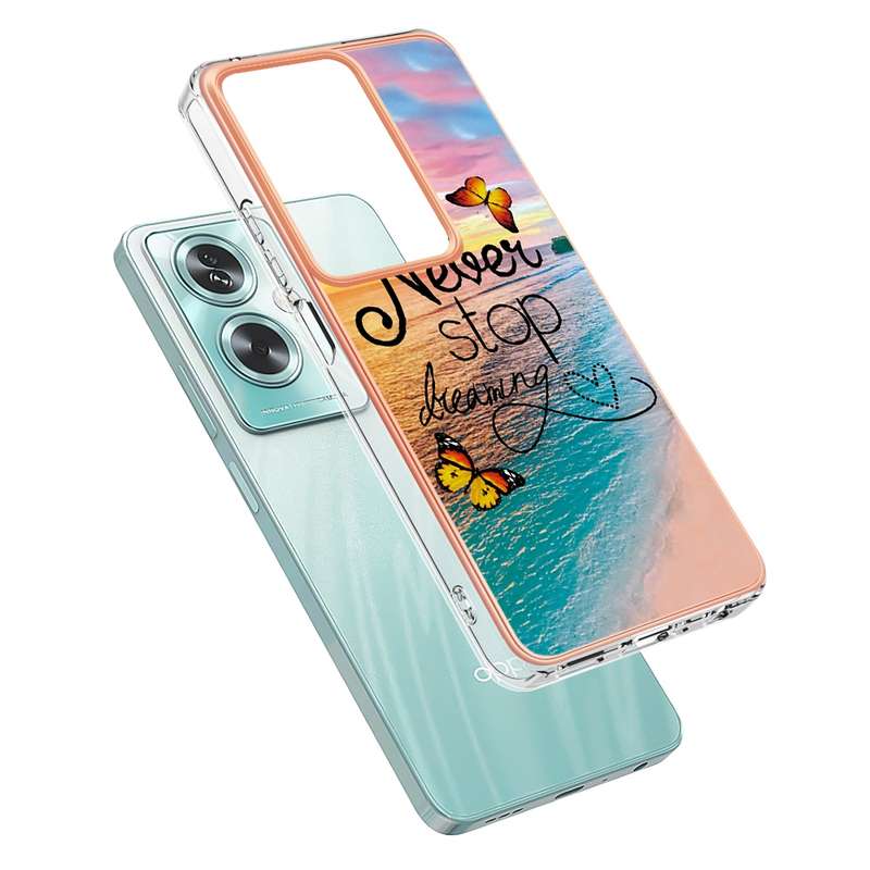 For OPPO A79 5G Global Electroplating IMD TPU Phone Case(Dream Butterfly)