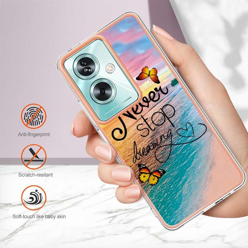 For OPPO A79 5G Global Electroplating IMD TPU Phone Case(Dream Butterfly)