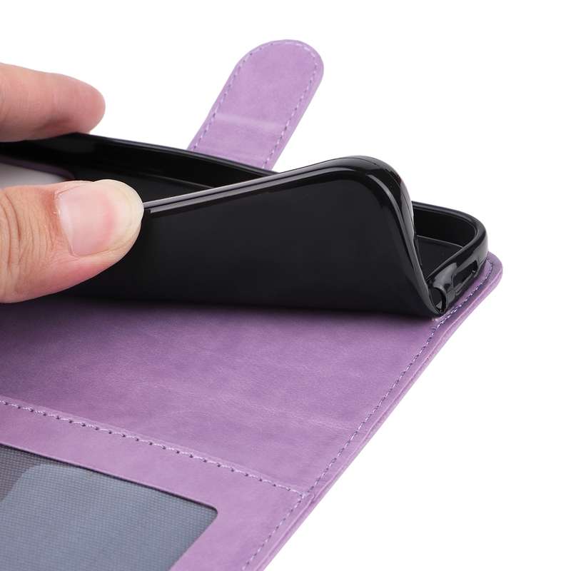 For OPPO Reno11 F Global / F25 Pro Global Embossed Sunflower Leather Phone Case(Purple)