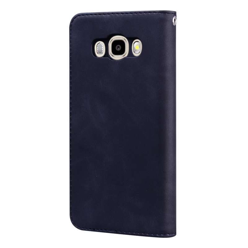 For Samsung Galaxy J5 (2016) / J510 Frosted Business Magnetic Horizontal Flip PU Leather Case with H