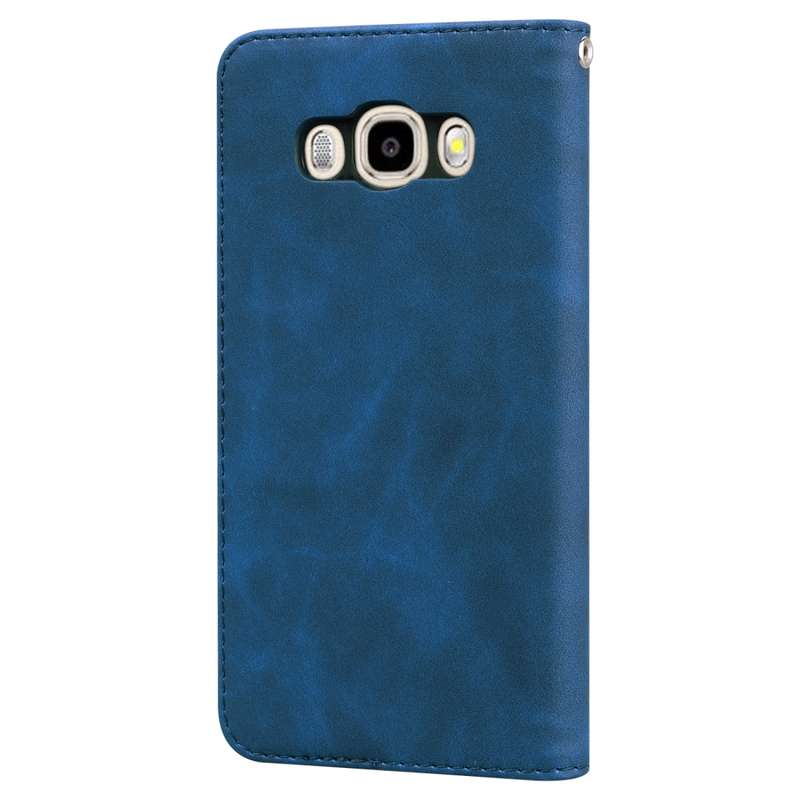 For Samsung Galaxy J5 (2016) / J510 Frosted Business Magnetic Horizontal Flip PU Leather Case with H