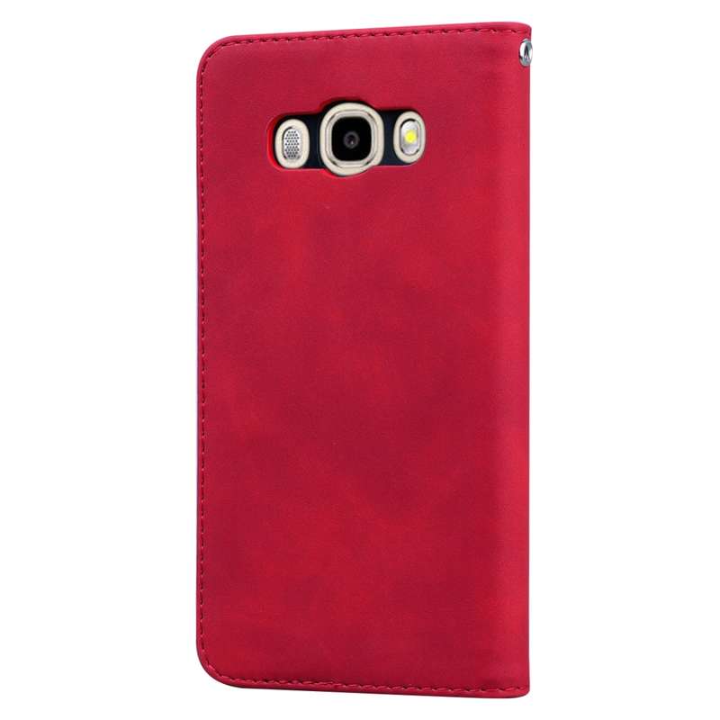 For Samsung Galaxy J5 (2016) / J510 Frosted Business Magnetic Horizontal Flip PU Leather Case with H